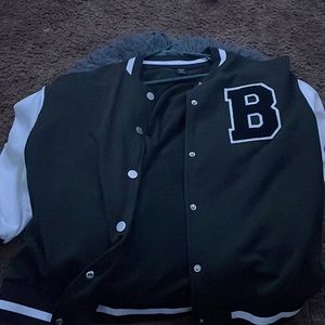 A jacket with a B on it from SHEIN